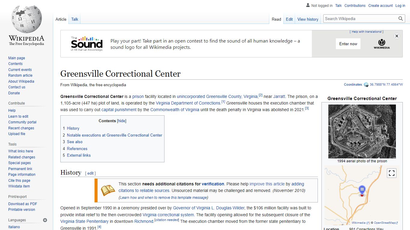 Greensville Correctional Center - Wikipedia
